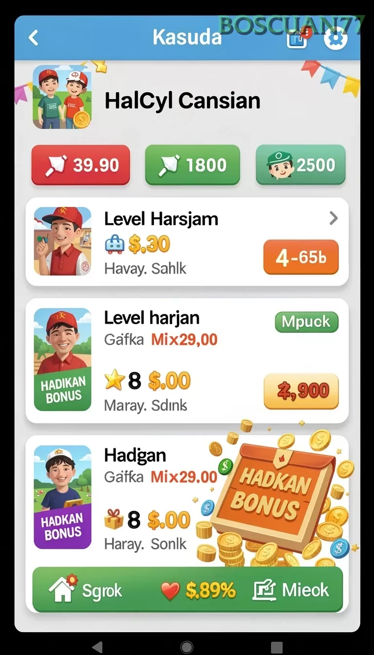 Cuplikan layar HOKI777 — menu navigasi