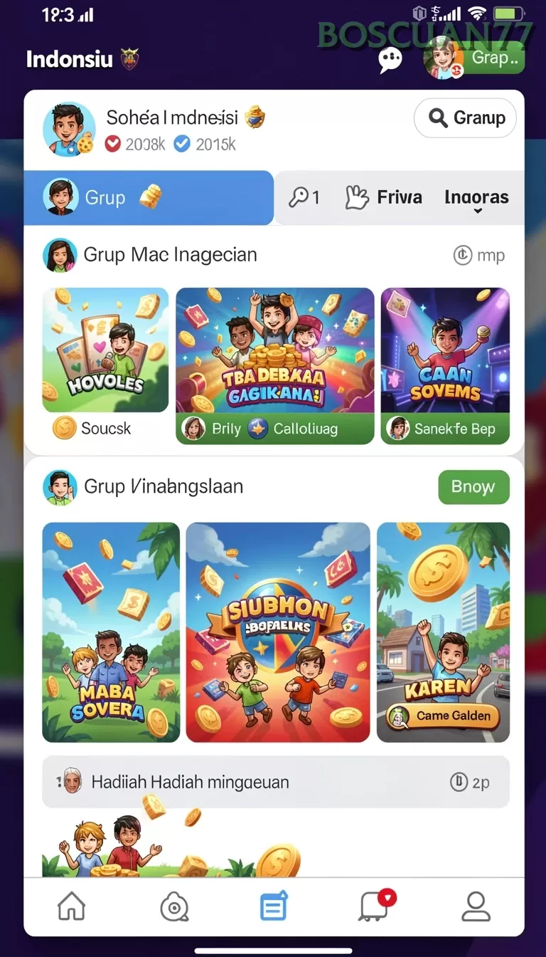 Cuplikan layar RK77 — aktivitas