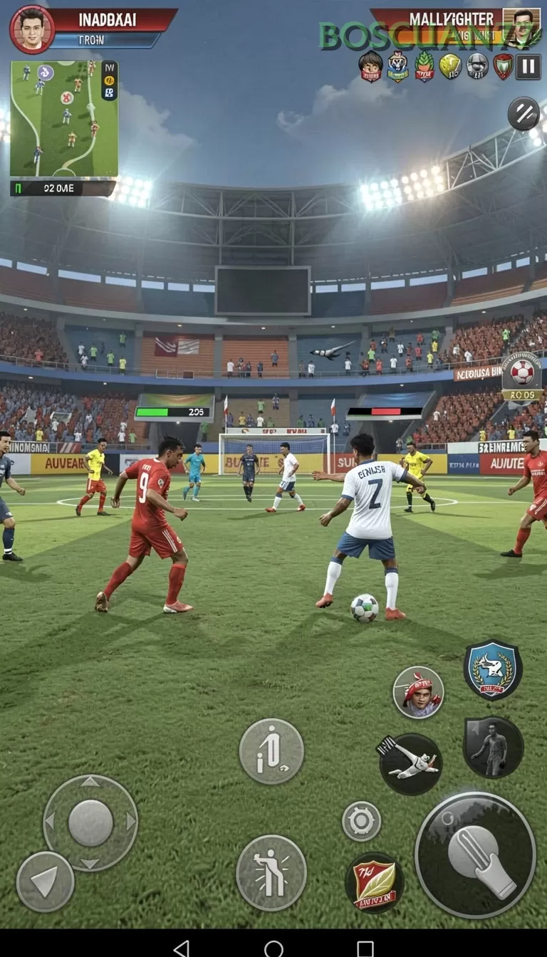 Cuplikan layar JP689 — menu navigasi